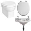 Burlington Traditional Wall Hung Cloakroom Suite profile small image view 2 