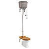 Burlington Standard High Level WC with Chrome Cistern profile small image view 1 