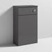 Brooklyn WC Unit with Cistern - Gloss Grey - 500mm profile small image view 4 