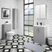Brooklyn 500mm Grey Mist WC Unit with Cistern profile small image view 4 
