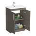 Brooklyn Grey Avola Modern Sink Vanity Unit + Toilet Package profile small image view 4 
