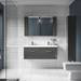 Brooklyn 1205mm Gloss Grey Wall Hung 2 Drawer Double Basin Vanity Unit profile small image view 5 