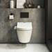 Bianco Wall Hung Smart Toilet with Bidet Wash Function, Heated Seat + Dryer profile small image view 2 