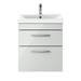 Brooklyn 500mm Grey Mist 2 Drawer Wall Hung Vanity Unit profile small image view 4 