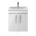 Brooklyn 500mm Gloss White 2 Door Wall Hung Vanity Unit profile small image view 5 