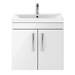 Brooklyn 600mm Gloss White 2 Door Wall Hung Vanity Unit profile small image view 5 