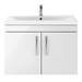 Brooklyn 800mm Gloss White 2 Door Wall Hung Vanity Unit profile small image view 4 