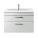 Brooklyn 800mm Grey Mist 2 Drawer Wall Hung Vanity Unit profile small image view 4 