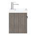 Brooklyn 500 Grey Avola Wall Hung 1-Drawer Vanity Unit with Thin-Edge Basin profile small image view 4 