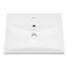 Brooklyn 500 Gloss White Wall Hung 1-Drawer Vanity Unit with Thin-Edge Basin profile small image view 2 