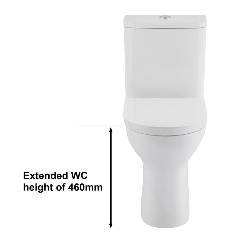 Balterley Inspire Comfort Height Close Coupled Toilet & Soft Close Seat at Victorian Plumbing UK