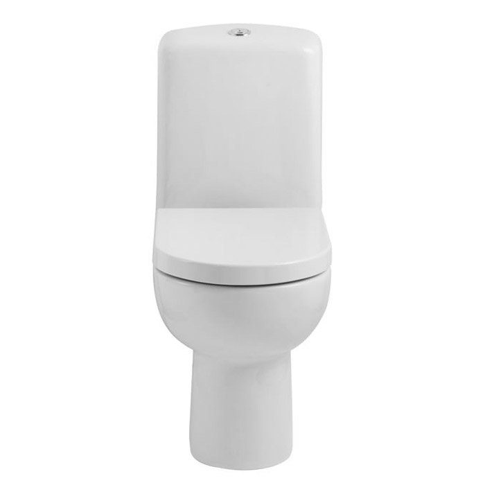 Balterley Vogue Open Back Close Coupled Toilet & Soft Close Seat at Victorian Plumbing UK