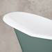 Hurlingham Banburgh Large Cast Iron Roll Top Bath (1825x780mm) with Feet profile small image view 3 