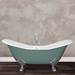 Hurlingham Banburgh Large Cast Iron Roll Top Bath (1825x780mm) with Feet profile small image view 4 