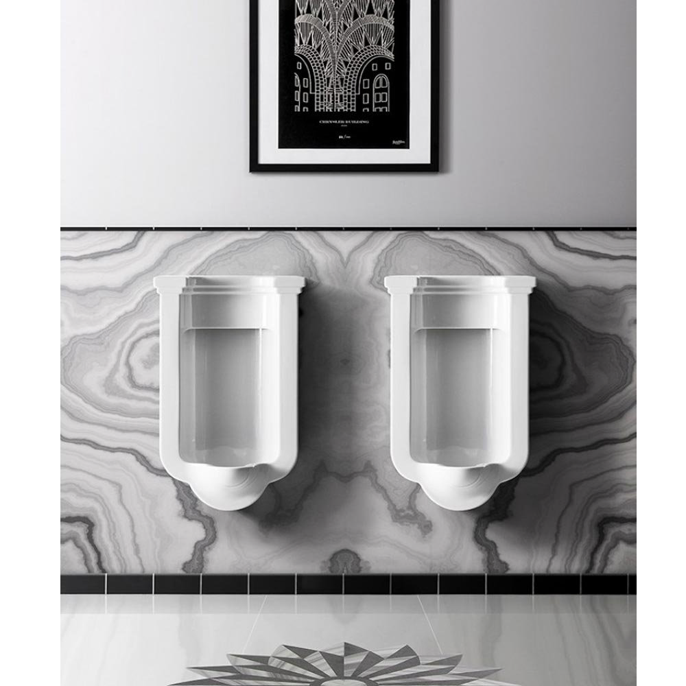 Bauhaus Waldorf Art Deco Wall Hung Urinal Victorian Plumbing.co.uk