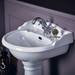 Bayswater Porchester Traditional 1TH Basin & Full Pedestal profile small image view 2 