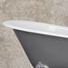 Hurlingham Beaulieu Cast Iron Roll Top Slipper Bath (1720x740mm) with Feet profile small image view 2 