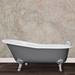 Hurlingham Beaulieu Cast Iron Roll Top Slipper Bath (1720x740mm) with Feet profile small image view 4 