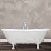 Hurlingham Berwick Cast Iron Roll Top Bath (1720x680mm) with Feet profile small image view 4 