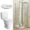 Bi-Fold Shower Enclosure and En-Suite Set - 3 Size Options profile small image view 1 