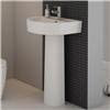 Marino 520mm Round Basin 1TH with Full Pedestal profile small image view 2 