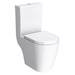 Bianco Gloss White Floorstanding Vanity Unit + Close Coupled Toilet profile small image view 2 