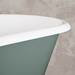 Hurlingham Bisley Cast Iron Roll Top Bath (1690x750mm) with Feet profile small image view 2 