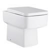 Bliss Squared Design Back to Wall Pan and Top Fix Seat - Standard or Soft Close Seat Option profile small image view 1 