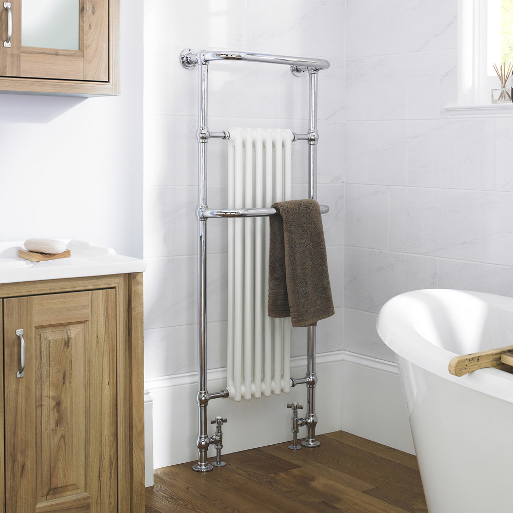 Hudson Reed Brampton Traditional Heated Towel Rail 1500 x 575mm