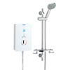 Bristan Bliss Electric Shower White profile small image view 1 