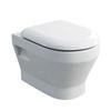 Britton Bathrooms - Curve Wall hung WC with soft close seat profile small image view 1 