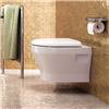 Britton Bathrooms - Curve Wall hung WC with soft close seat profile small image view 4 