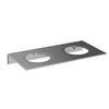 Britton Bathrooms - stainless steel shelf - double hole - BR5 profile small image view 1 