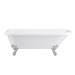 Bromley 1470 Small Single Ended Roll Top Bath + Chrome Legs profile small image view 2 