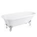 Bromley 1470 Small Single Ended Roll Top Bath + Chrome Legs profile small image view 3 