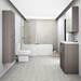 Brooklyn 600mm Grey Avola Bathroom Mirror Cabinet - 2 Door profile small image view 2 