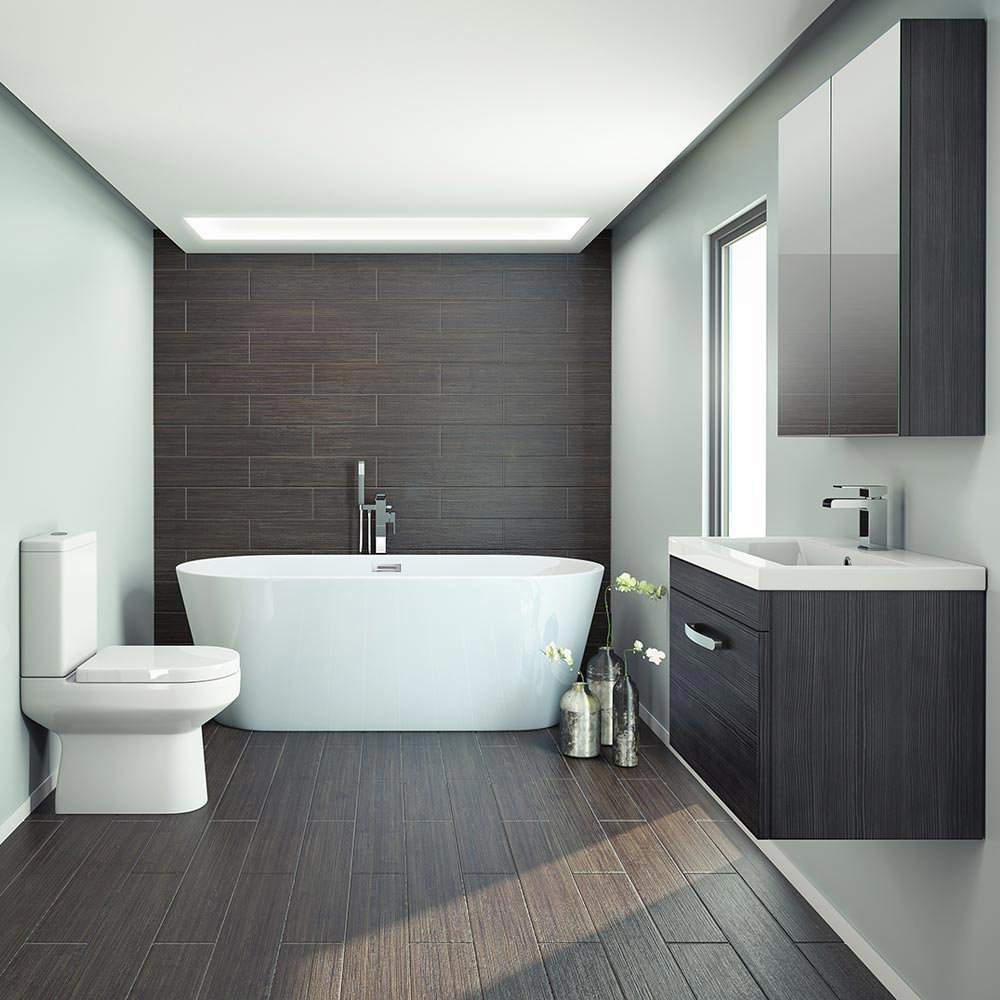 Brooklyn Black Freestanding Bath Suite | Victorian  