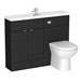 Brooklyn 1100mm Black Slimline Combination Furniture Pack profile small image view 2 