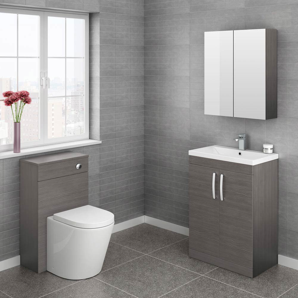 Brooklyn Cloakroom Suite | Grey Avola Finish | Victorian Plumbing