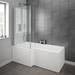 Brooklyn Hacienda Black L Shaped Bath Suite (with Vanity + Tall Cabinet) profile small image view 3 