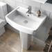 Brooklyn Modern Square Basin + Pedestal - 1 Tap Hole profile small image view 3 