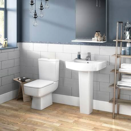 Brooklyn Modern Square Toilet | Available At Victorian Plumbing.co.uk