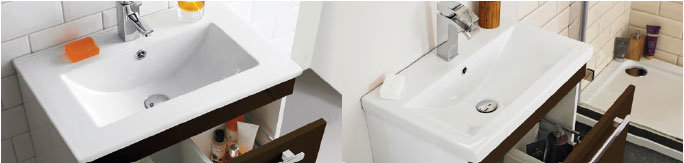 Comparison of Mid-Edged and Minimalist Basins