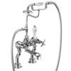 Burlington Anglesey Regent - Chrome Deck Mounted Bath/Shower Mixer - ANR15 profile small image view 1 