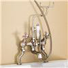 Burlington Claremont Angled Bath Shower Mixer with Slide Rail & Soap Basket - H230-CL profile small image view 2 
