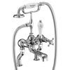 Burlington Claremont - Chrome Deck Mounted Bath/Shower Mixer - CL15 profile small image view 1 