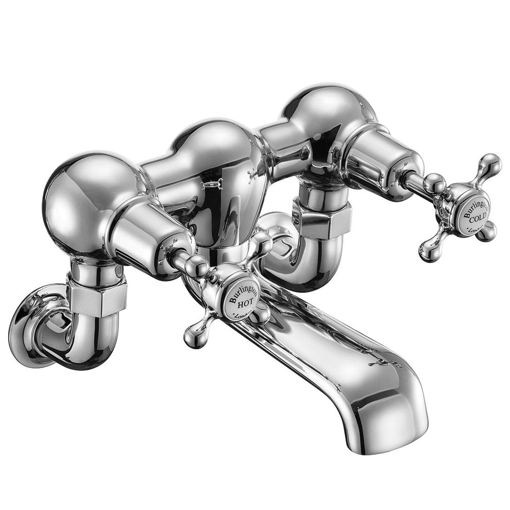 Burlington Claremont Wall Mounted Bath Filler CL24 at Victorian