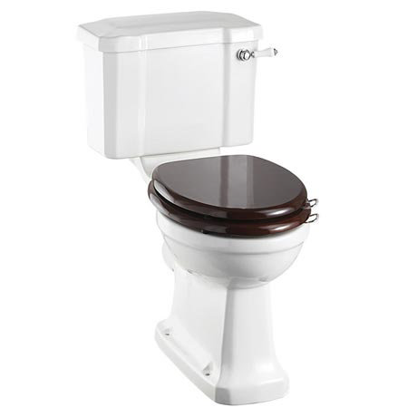 Burlington Cloakroom Slimline Close Coupled Traditional Toilet - Lever Flush