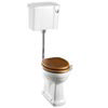 Burlington Low Level WC - 44cm Slimline Cistern - Button Flush profile small image view 1 