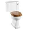 Burlington Regal Close Coupled Traditional Toilet - Push Button Flush profile small image view 1 